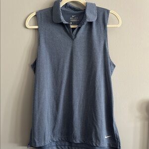 Nike Women's Blue Sleeveless Top